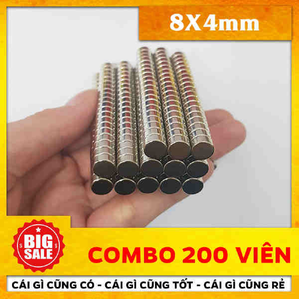 Nam Châm Tròn 8X4mm (33)