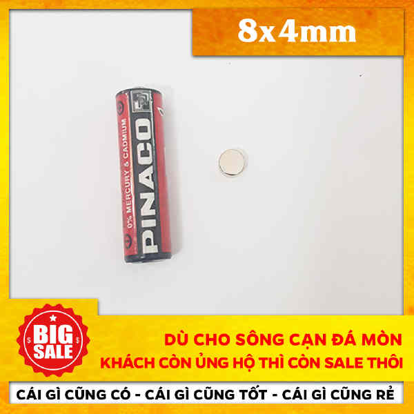 Nam Châm Tròn 8X4mm (36)