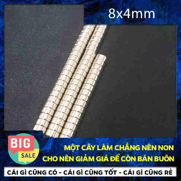 Nam Châm Tròn 8X4mm (38)