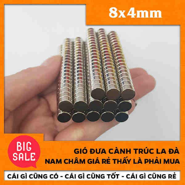 Nam Châm Tròn 8X4mm (41)